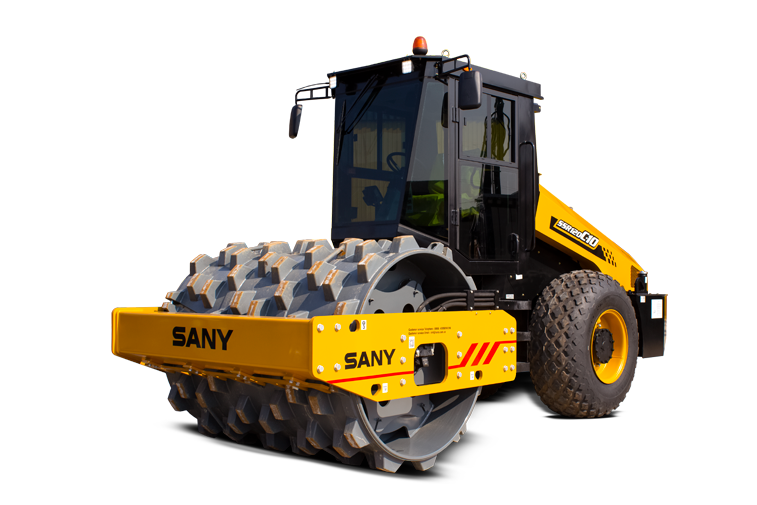 Máquinas: Rolo Compactador Sanny  - Cilindro pé-de-carneiro - Sinop MT